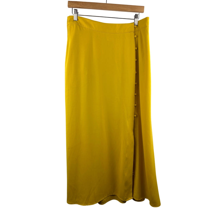 Womens A New Day Large Yellow Maxi Skirt