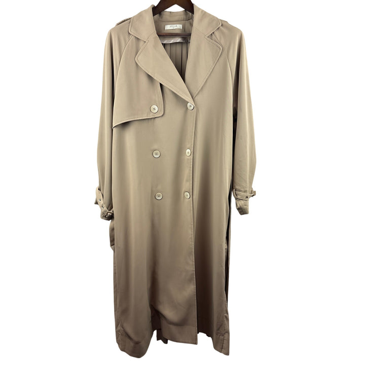 Women’s Mulla Medium Tan Overcoat w/ Detachable Belt