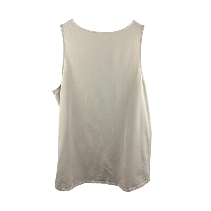 Women’s Isaac Mizrahi Live! Size 1X Beige Tank Top