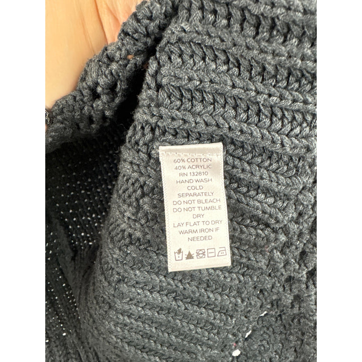 Women’s Motto XS Dark Grey Knit Cropped Cardigan