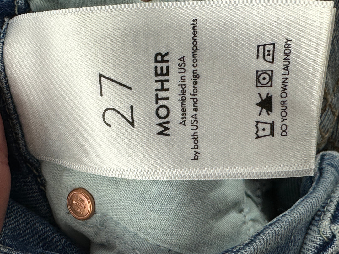 Womens Mother The Looker Ankle Step Fray Jeans Size 27