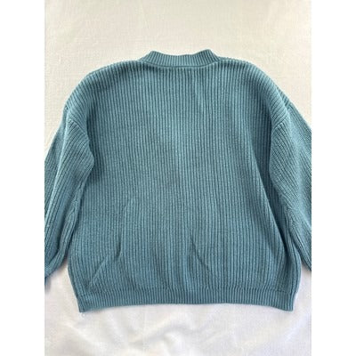 Forever 21 Womens Ribbed Knit Cardigan Sweater With Pockets