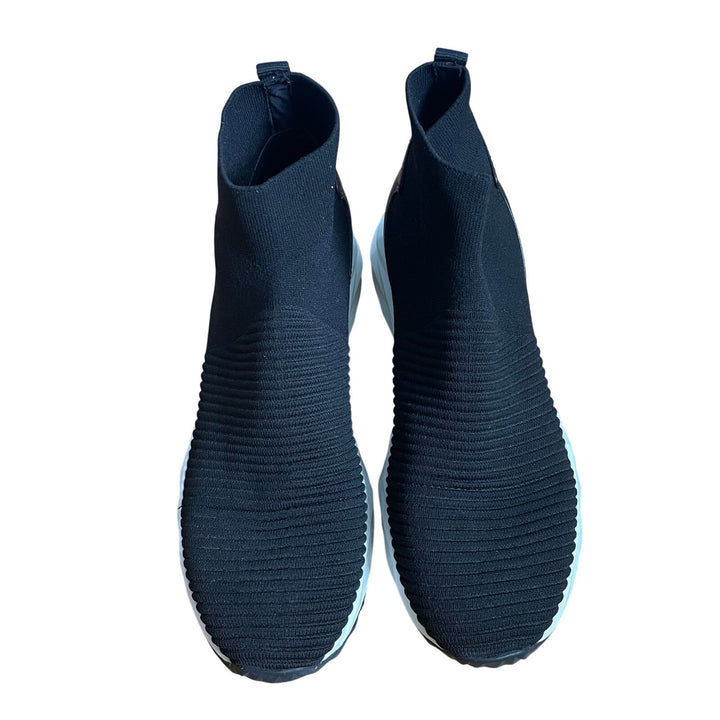 Ash Spot knit sock sneakers in midnight black chunky rubber sole EU 40 US 9