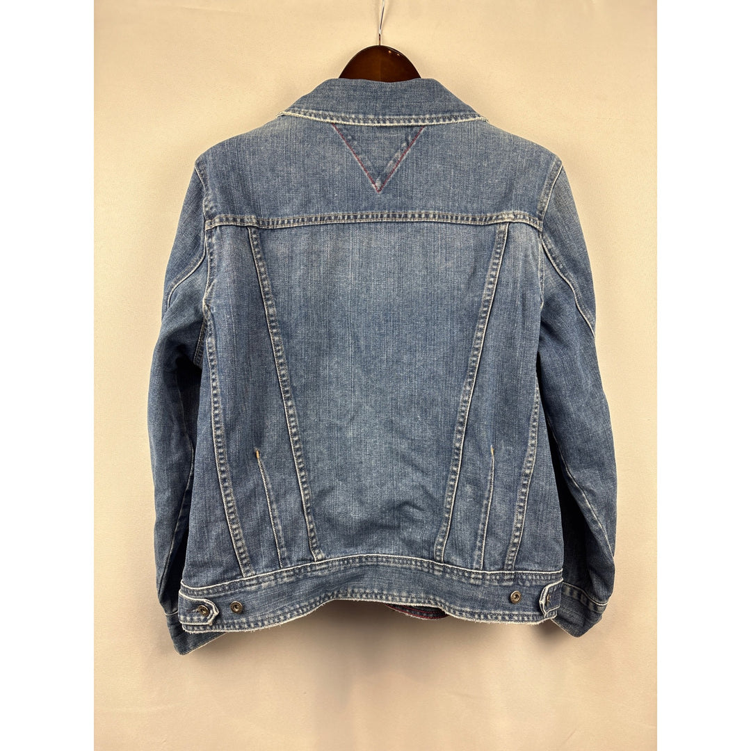 Women’s Vintage Tommy Hilfiger 1X Light Blue Washed Jean Jacket