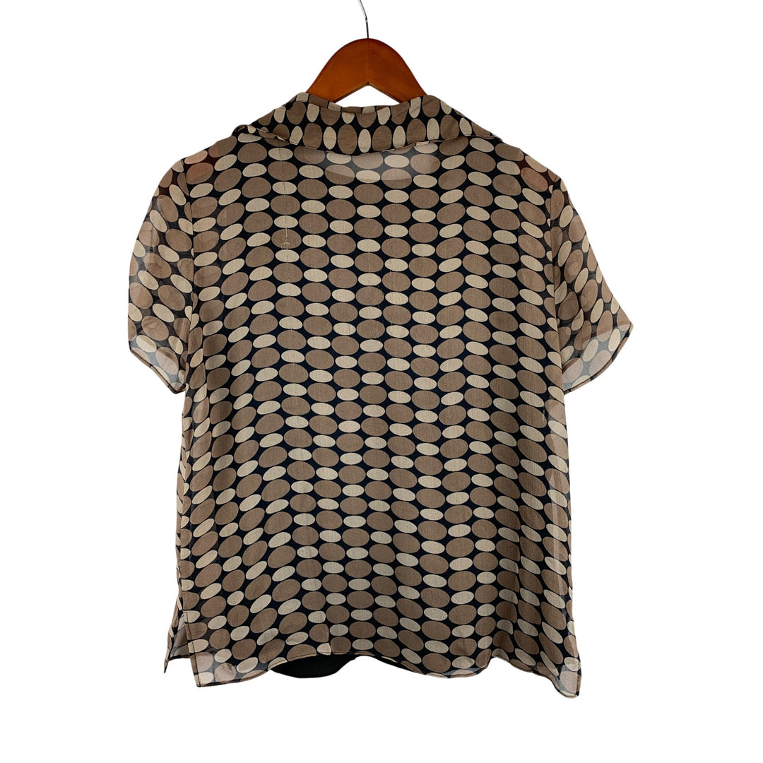 New York City Design Co. S Short Sleeve Button-Up Blouse With Tank