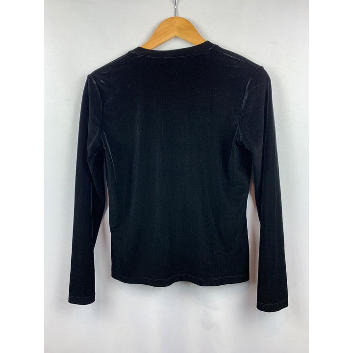 Ann Taylor Black Velvet Cardigan Sweater SP