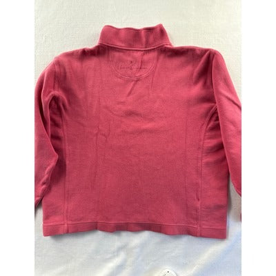 Tommy Bahama Womens XL 1/4 Zip Pullover Sweater Pink Cotton Spandex Made In China