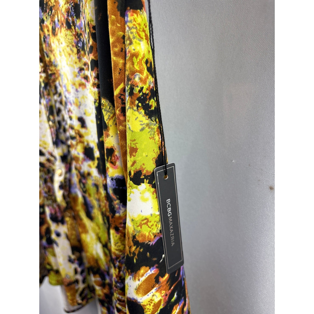 Women’s BCBG Maxazria Large Multicolor Animal Print Blouse