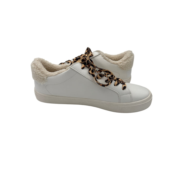 Women’s r2 Size 9 White Sneakers w/ Leopard Print Details