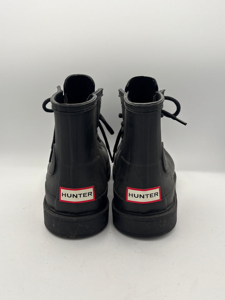 Women’s Hunter Size 10.5 Black Waterproof Ankle Boots
