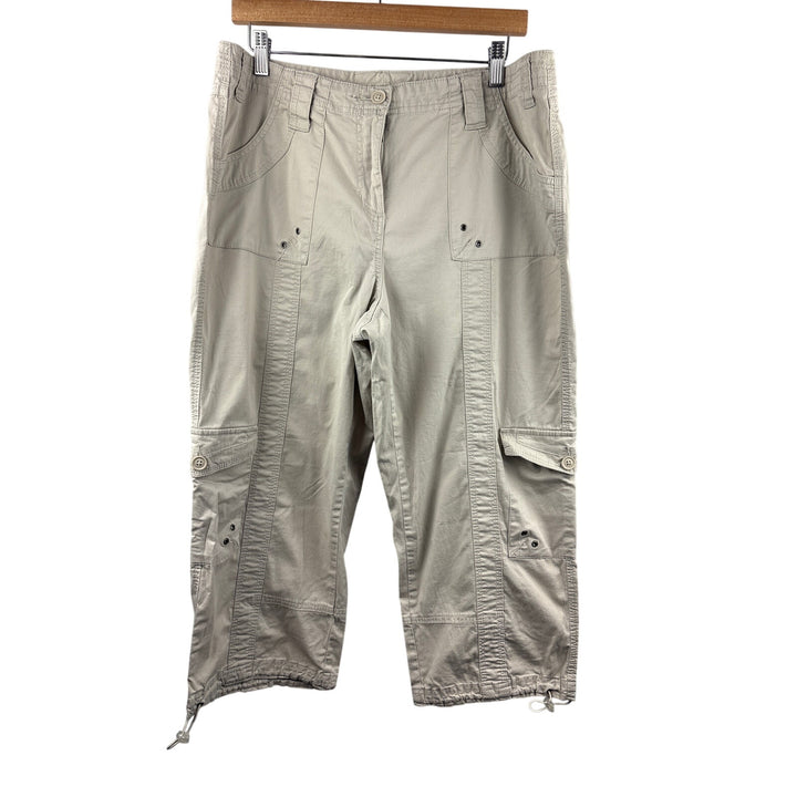Women’s Style & Co Size 14 Khaki Cargo Capris