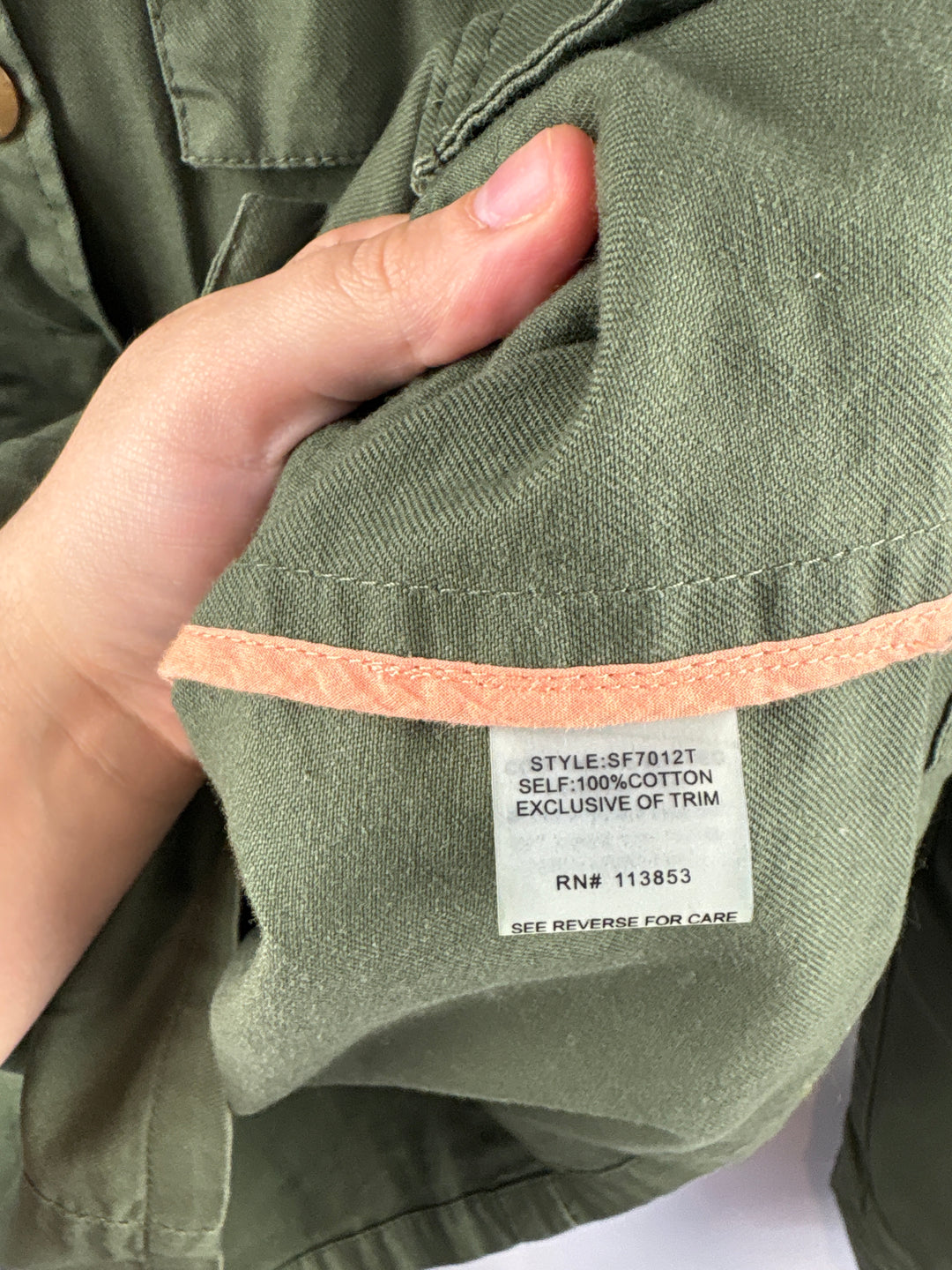 Women’s Market &amp; Spruce Medium Army Green Utility Jacket