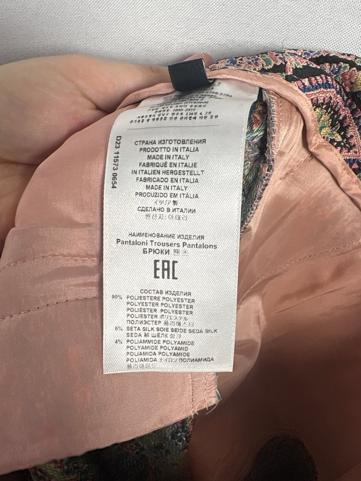 Women’s ETRO Size 40/42 Nude Abstract Patterned Pantsuit