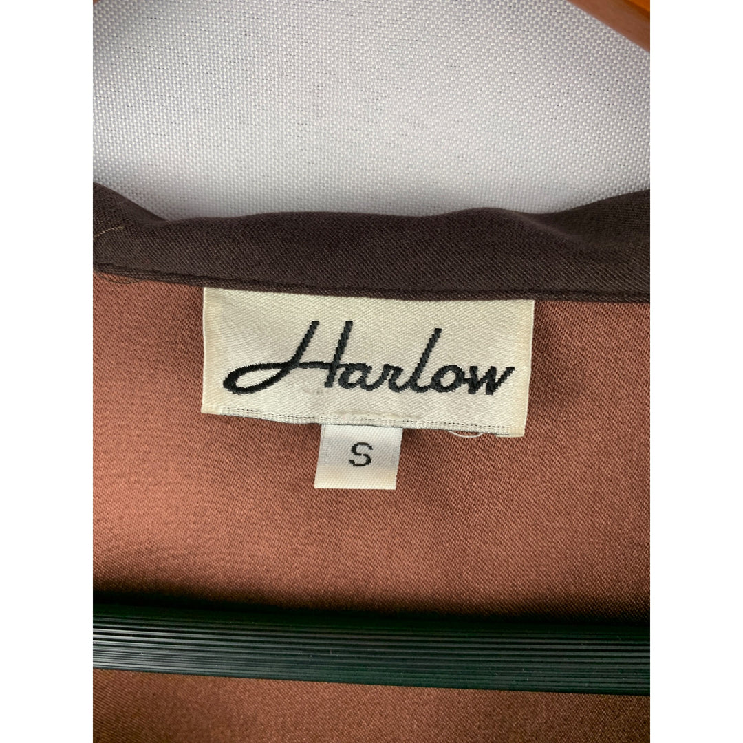 Harlow Brown Zip-Up Jacket S