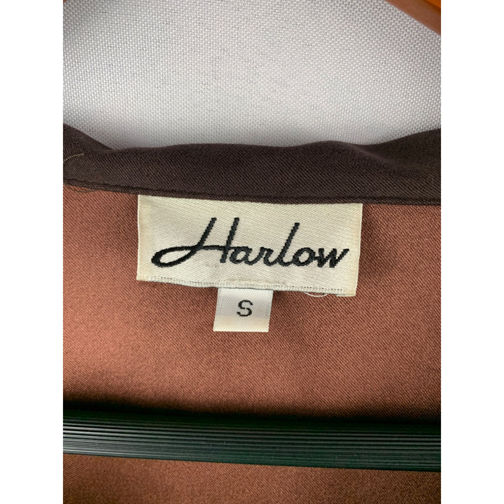 Harlow Brown Zip-Up Jacket S