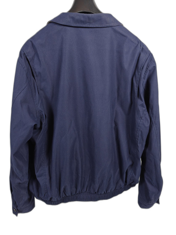 Polo Ralph Lauren Men Harrington Jacket Navy Blue Cotton Blend Size XL