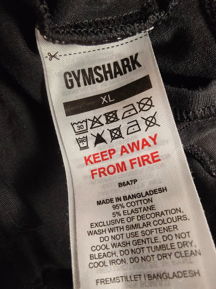 Womens Gymshark Sports Bra Black XL