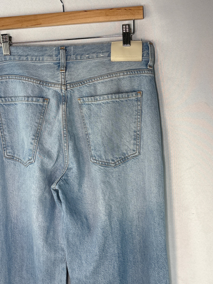 Women Citizens Of Humanity Light Blue Wide Leg Jeans Size 28