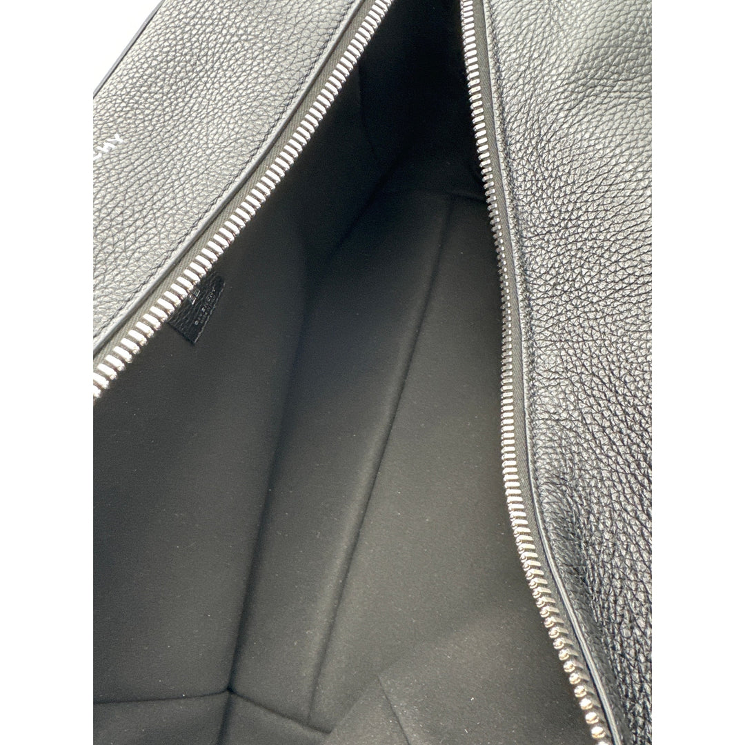 Givenchy Black Leather Pebble Textured Large Pandora Travel Bag