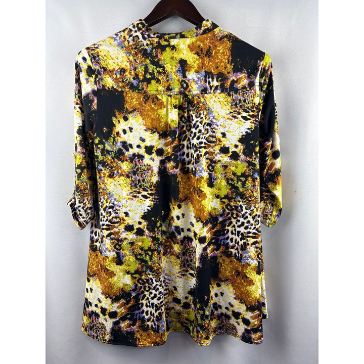 Women’s BCBG Maxazria Large Multicolor Animal Print Blouse