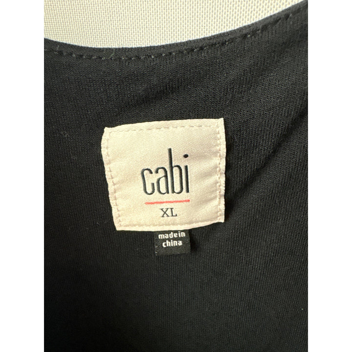 Women’s Cabi XL Black Zebra Striped Sleeveless Maxi Dress