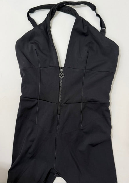 Savage X Fenty Hotline Jumpsuit Black Pink Stripe SzL(12-14)