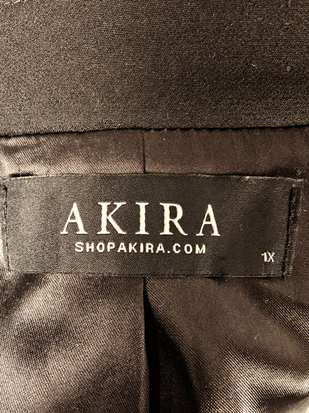 Women Akira Blazer Black Size 1X