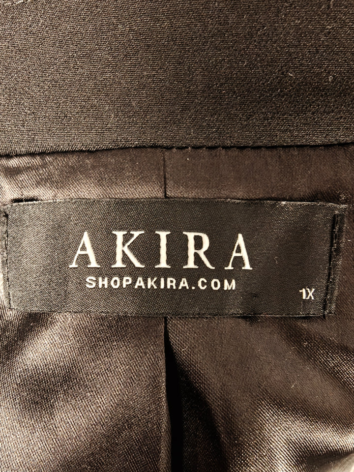 Women Akira Blazer Black Size 1X