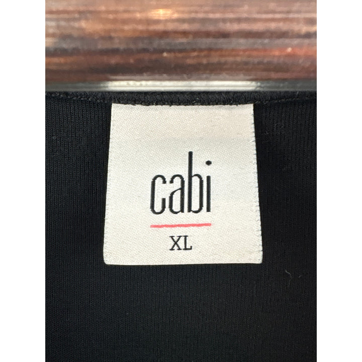 Women’s Cabi XL Black Short Sleeve V-Neck Blouse