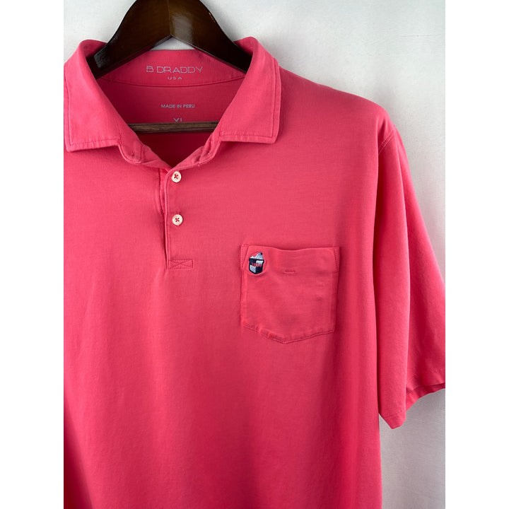 Men’s B. Draddy XL Coral Gold Polo Shirt