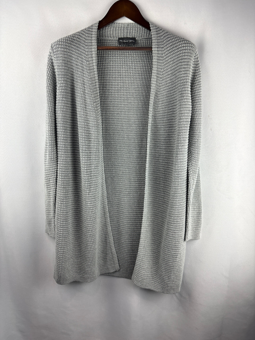 Women’s Michael Stars Large Light Gray Knit Cardigan