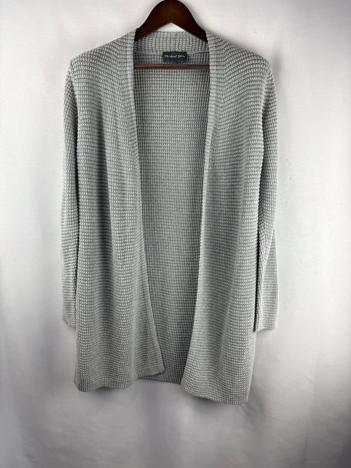 Women’s Michael Stars Large Light Gray Knit Cardigan