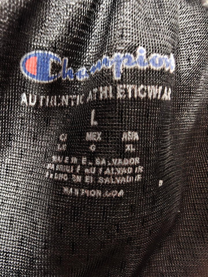 Mens Champion Mesh Athletic Shorts Black Gray Tie Dye Size Large