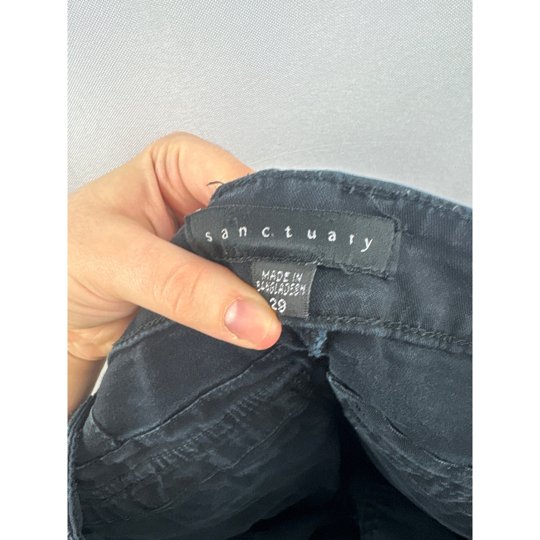 Women’s Sanctuary Size 29 Black Straight Leg Jeans