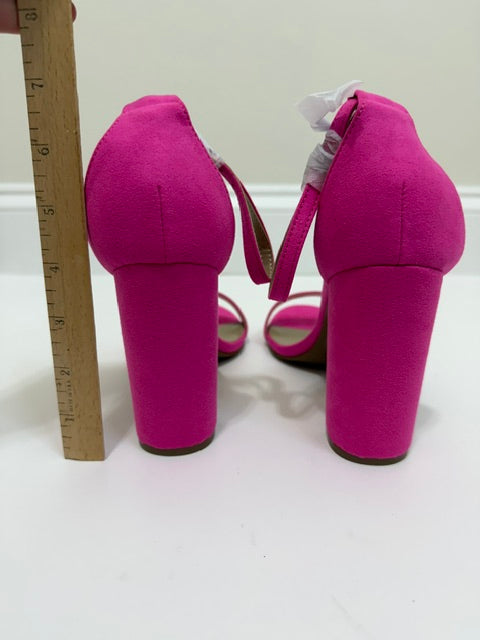 DREAM PAIRS Bright Pink Block Heel Sandals NWT Sz10