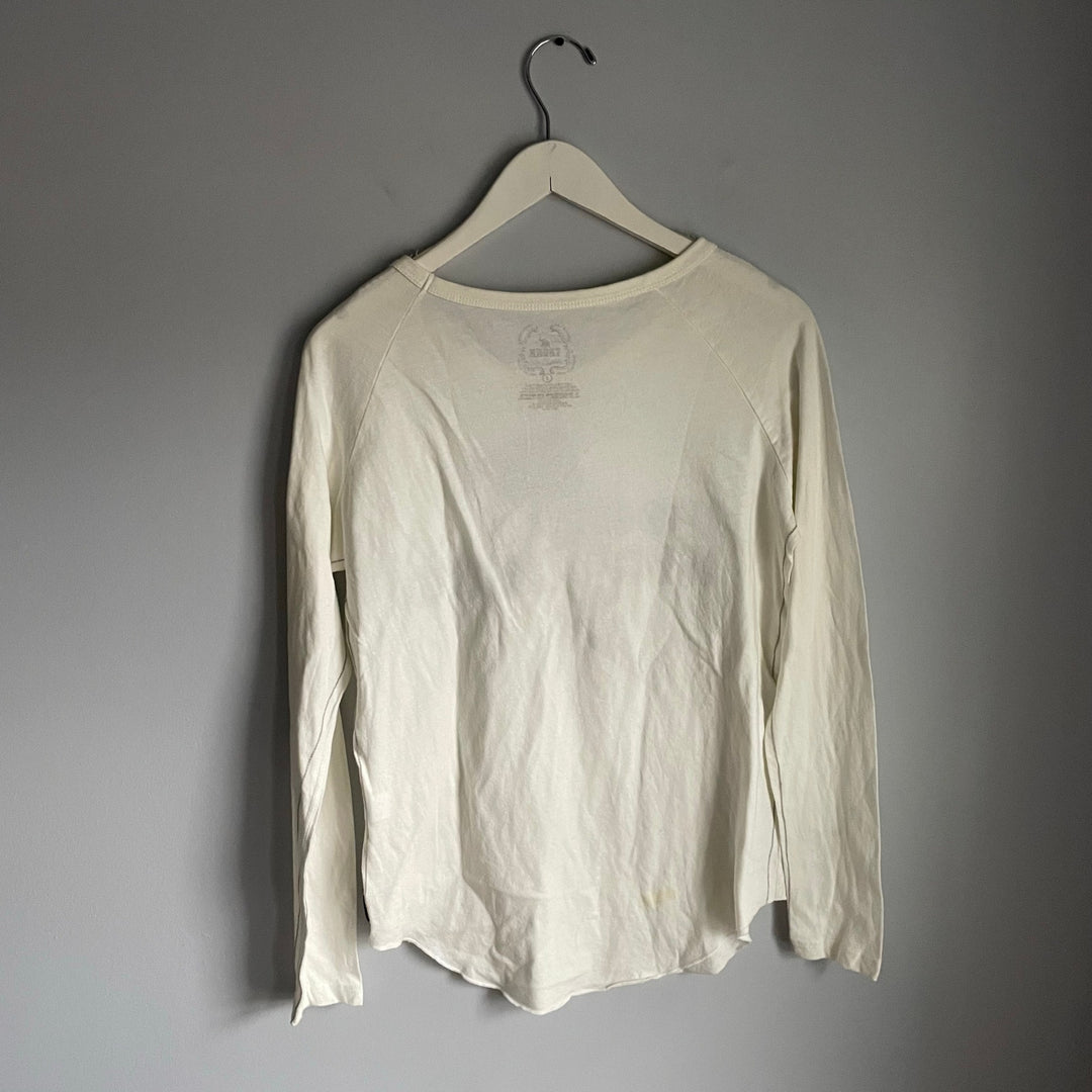 Cream off White Foo Fighters Long Sleeve Super Soft T-shirt size Small