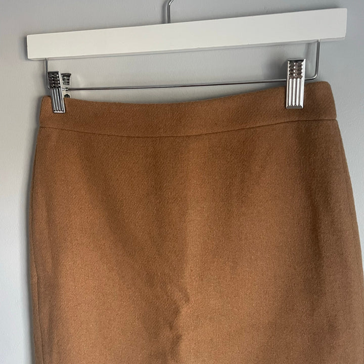 J.Crew Brown Wool Blend A-Line Mini Skirt Workwear Business Casual Academia 00P
