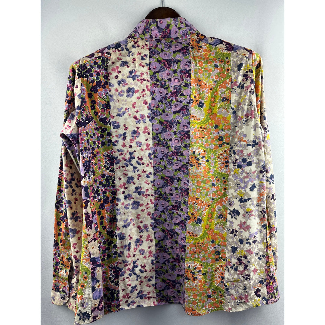 Women’s Etro Floral Button Down Blouse Size L