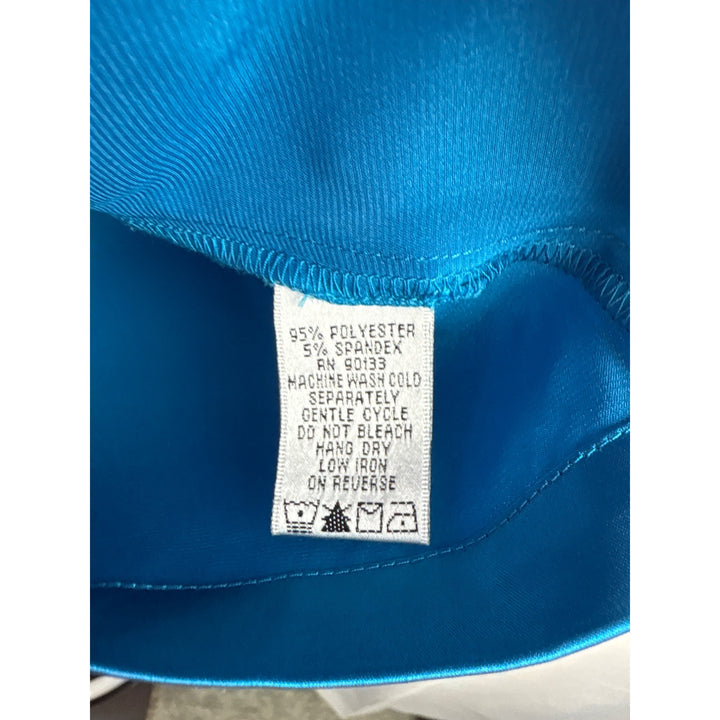 Simply Chloe Dao Teal Sleeveless Top XS Polyester & Spandex Blend