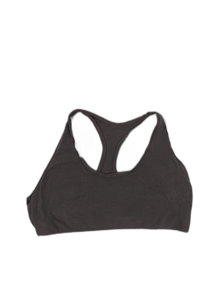 Gymshark Womens Charcoal Gray Racerback Sports Bra Size XL for Yoga and Pilates
