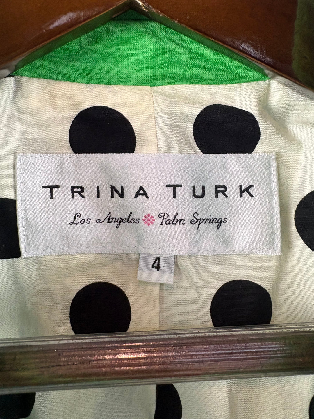 Women’s Trina Turk Size 4 Bright Green Blazer