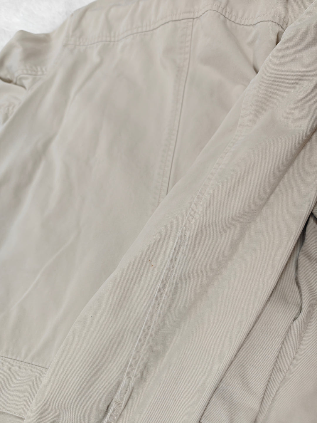 Mens Tommy Hilfiger Cream Beige Utility Jacket With Zipper
