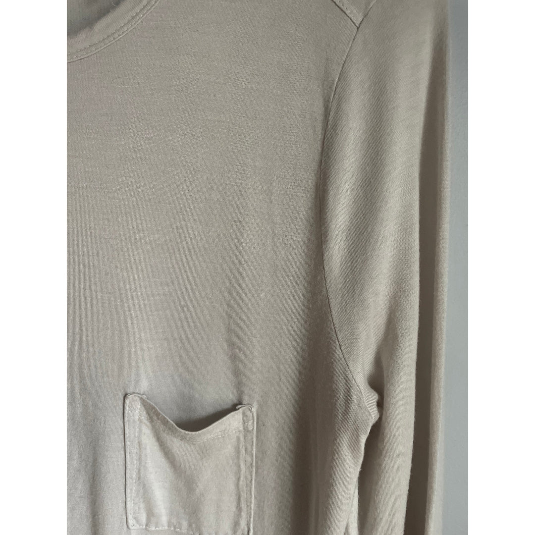 T by Alexander Wang Long Sleeve Pocket t-shirt 100% Modal Minimalist Basic Small
