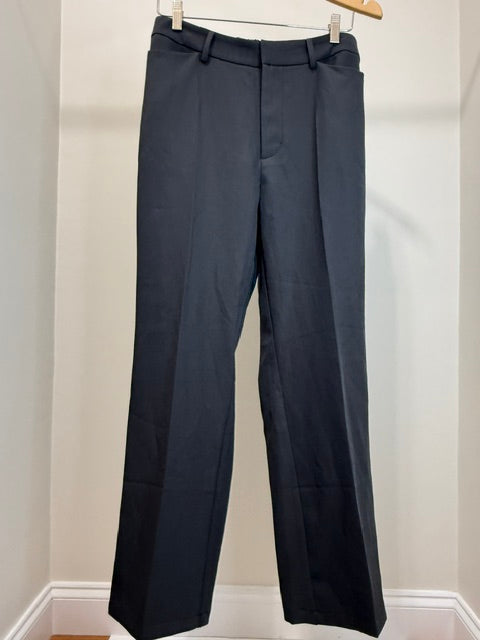 Classic Charcoal Gray One Button Pants Suit SzL