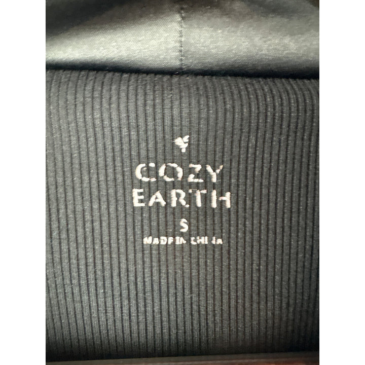 Women’s Cozy Earth Small Black Hoodie w/ Silk Drawstrings