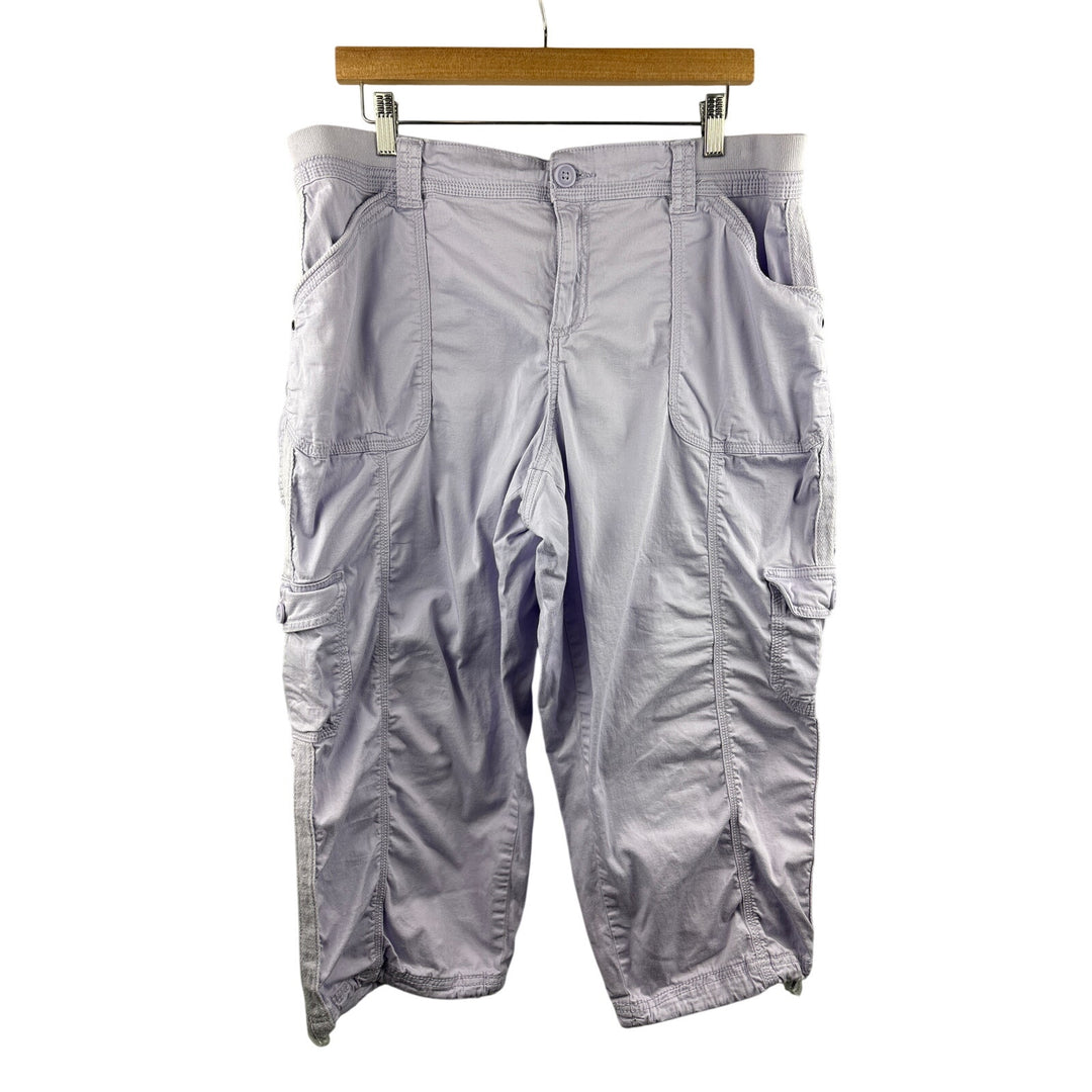 Women’s Style & Co Size 16 Lilac Cargo Capris