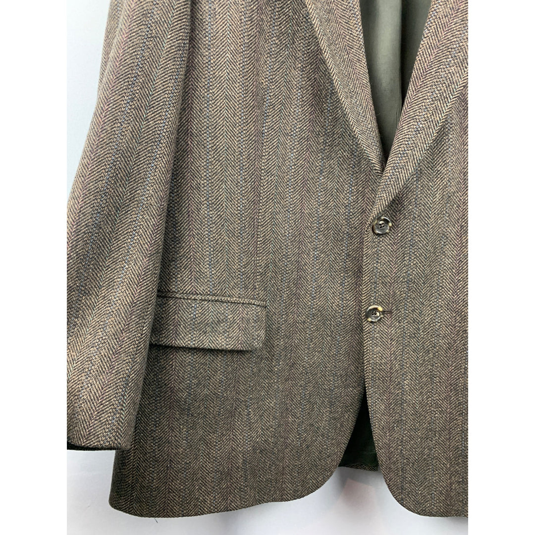 Men’s Cricketeer Brown Pattern Blazer Size L