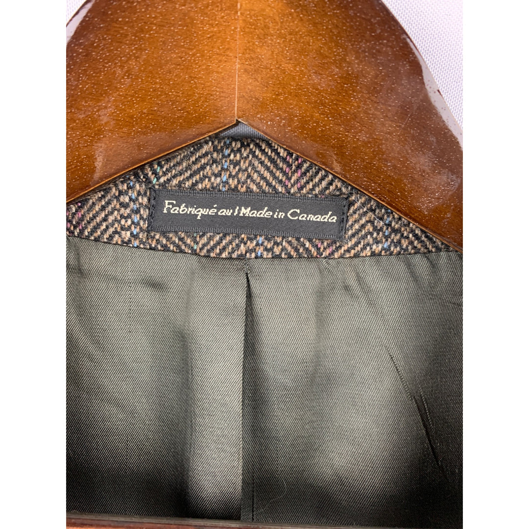 Men’s Cricketeer Brown Pattern Blazer Size L