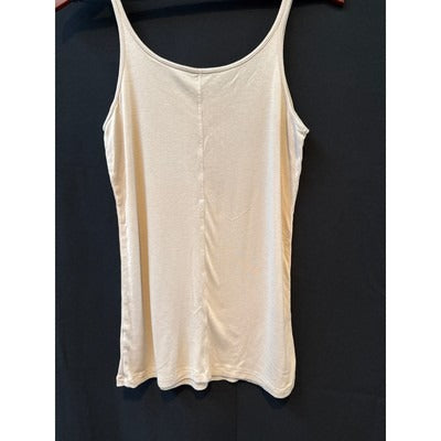 Womens Halogen Beige Spaghetti Strap Tank Top Size S