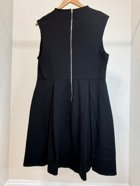 Soprano Black Sleeveless V‑Neck Dress Sz1X(14-16)